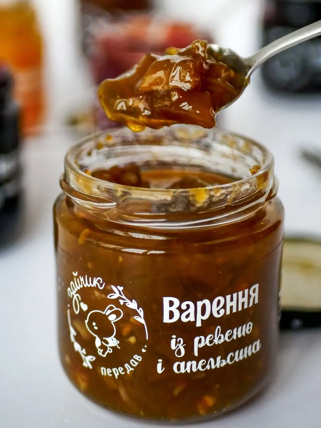 Варення із ревеню і апельсина